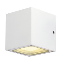 SITRA CUBE, Outdoor Wandleuchte, TCR-TSE, IP44, weiß, max. 18W SITRA CUBE, Outdoor Wandleuchte, TCR-TSE, IP44, weiß, max. 18W