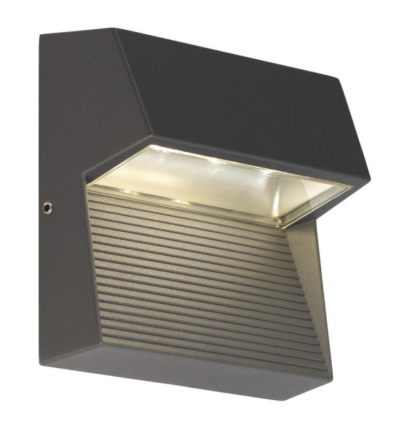 LED DOWNUNDER, Outdoor Wandleuchte, LED, 3000K, IP44, eckig, anthrazit, 3W