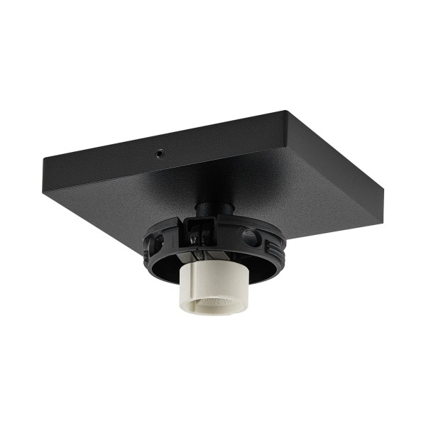 Deko-Light Deckenaufbauleuchte, Can Tilt Square Base, 1x 7,5 W GU10, Schwarz, Aluminium, Schwarz, 7W