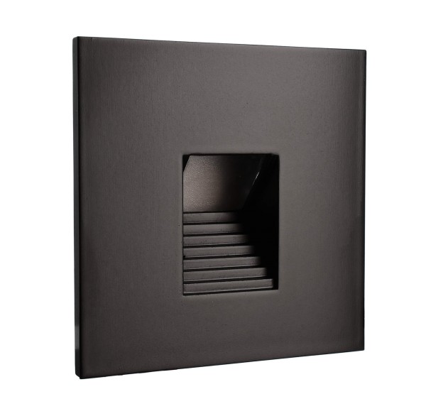 Deko-Light Zubehör, Abdeckung eckig schwarz Stufe für Alwaid, Aluminium Druckguss, 75x75mm