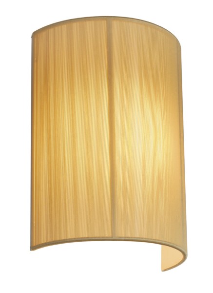 LASSON WL-3, Wandleuchte, A60, Schirm beige, L/B/H 23/11,5/30 cm, max. 40W