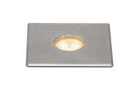 DASAR 100 PREMIUM, Outdoor Bodeneinbauleuchte, LED, 3000K, IP67, eckig, Blende edelstahl, 60°, 3,8W DASAR 100 PREMIUM, Outdoor Bodeneinbauleuchte, LED, 3000K, IP67, eckig, Blende edelstahl, 60°, 3,8W