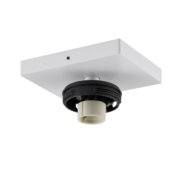 Deko-Light Deckenaufbauleuchte, Can Tilt Square Base, 1x 7,5 W GU10, Weiß, Aluminium, Weiß, 7W