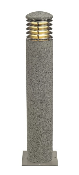 ARROCK GRANITE, Outdoor Standleuchte, TC-(D,H,T,Q)SE, IP44 , rund, salt & pepper, Granit, max. 15W