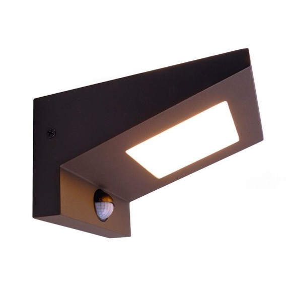 Deko-Light Wandaufbauleuchte, Iretta, Aluminium Druckguss, anthrazit, Warmweiß, 6W, 230V, 150x125mm