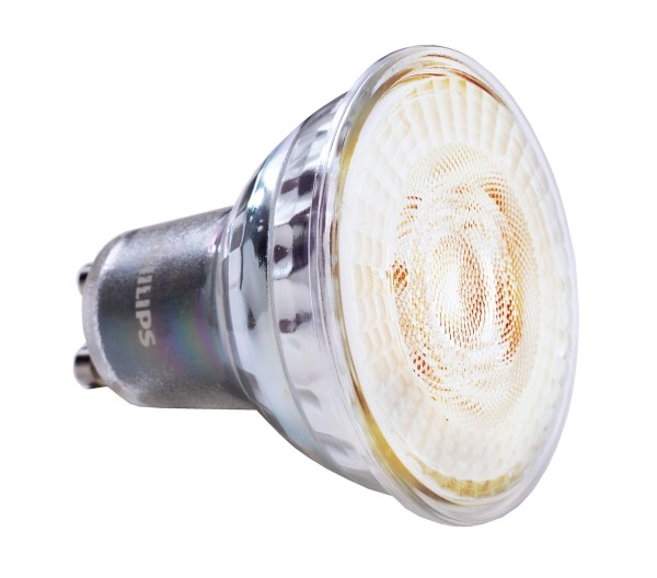 Philips Leuchtmittel, MASTER VALUE LEDspot VLE D 3.7-35W GU10, Glas, Silber, Warmweiß, 36°, 3W
