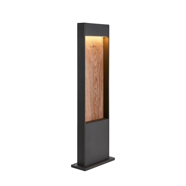 FLATT POLE 65 Outdoor LED Stehbauleuchte 3000K IP65 anthrazit/braun