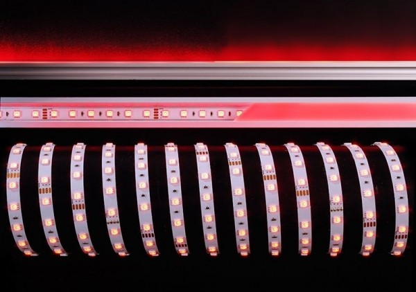 Deko-Light Flexibler LED Stripe, 5050-60-24V-RGB-5m-Nano, Kupfer, Weiß, RGB, 120°, 60W, 24V, 5000mm