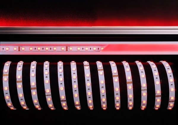 Deko-Light Flexibler LED Stripe, 5050-60-24V-RGB-5m-Nano, Kupfer, Weiß, RGB, 120°, 60W, 24V, 5000mm