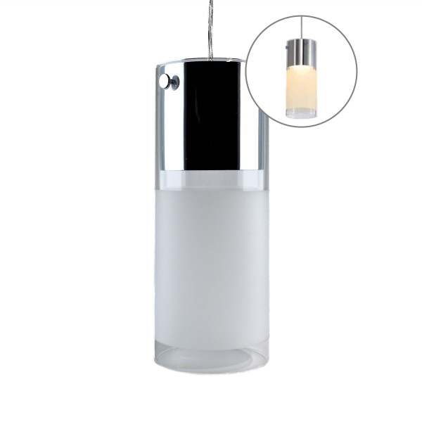 COMMO, Pendelleuchte für Hochvolt-Stromschiene 1Phasen, Energiesparleuchte GX53, rund max. 13 W