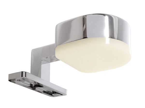 Deko-Light Möbelaufbauleuchte, Gienah, Aluminium, silberfarben Chrom, Warmweiß, 180°, 3W, 9V, 350mA