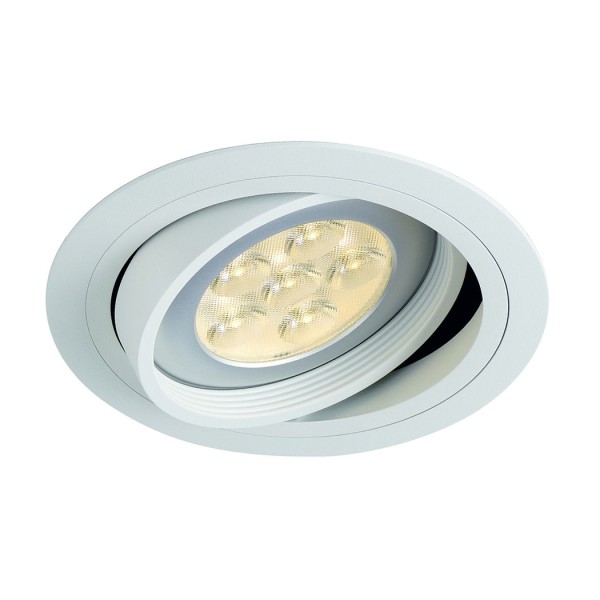 NEW TRIA I ES111, ROUND, weiss, max. 75W, inkl. Blattfedern