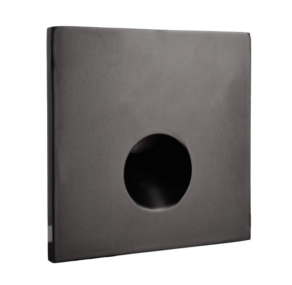 Deko-Light Zubehör, Abdeckung eckig schwarz Auge für Alwaid, Aluminium Druckguss, 75x75mm