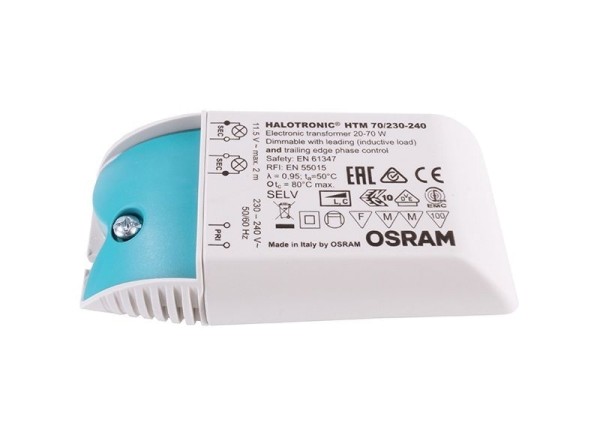 Osram Netzgerät, HTM 70/230-240 elektronisch, Kunststoff, Grau / Grün, 70W, 11V, 270mA, 108x52mm
