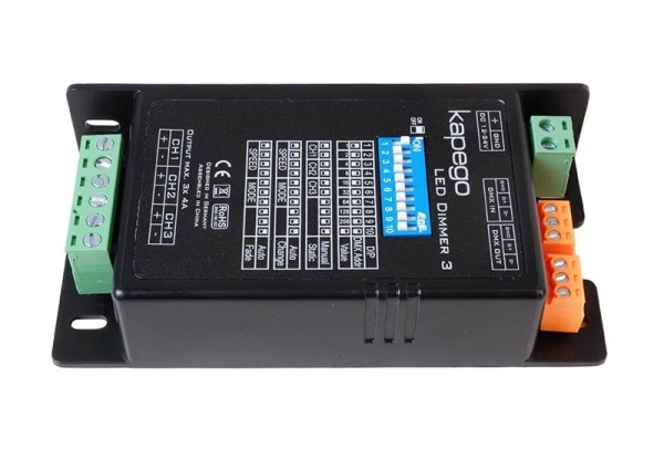 Deko-Light Controller, LED Dimmer 3, Kunststoff, Schwarz, 288W, 12-24V, 115x57mm