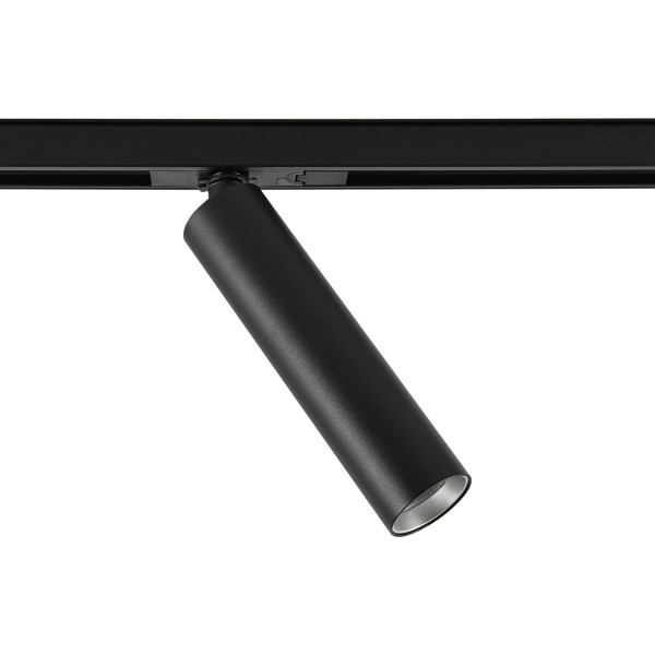 Deko-Light 1-Phasen-Spot, Slim, 5W, DIM, 2700 K, Schwarz, Aluminium, Schwarz, Warmweiß (WW), 230V