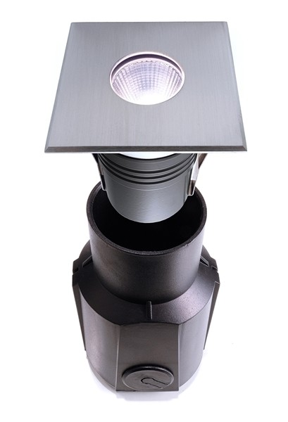 Bodeneinbauleuchte, Easy COB Square I CW, spannungskonstant, symmetrisch, 24V DC, 4,50 W