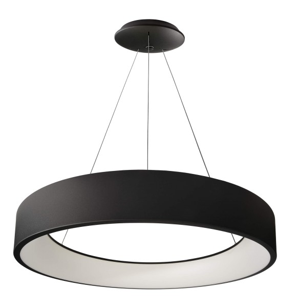 Deko-Light Pendelleuchte, Sculptoris 600 mm, 42 W, DIM, 3000/4000 K, Schwarz, Aluminium, 150°, 42W