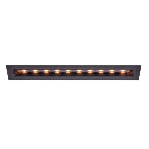 MILANDO DL, LED Indoor Deckeneinbauleuchte, schwarz, 3000K, 1700lm