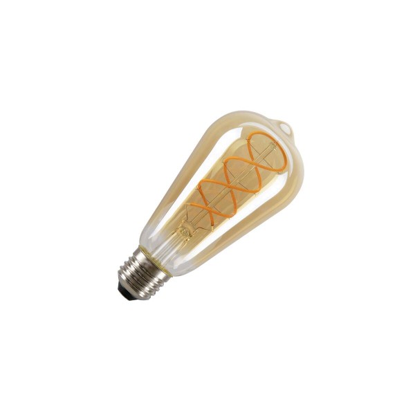 LED ST64, gold, E27, 4W, 1800K