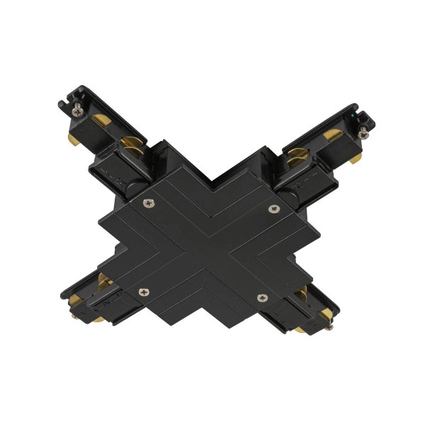 X-Verbinder, für S-TRACK 3-Phasen-Einbauschiene, schwarz, DALI