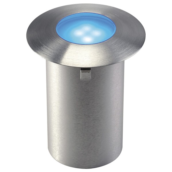 TRAIL-LITE, Outdoor Bodeneinbauleuchte, IP65, edelstahl 316, blau