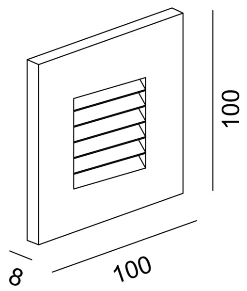 Deko-Light Zubehör, Abdeckung silber grau Gitter für Light Base COB Outdoor, Aluminium, Silber-grau