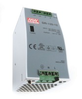 Meanwell Netzgerät, DR-120-12, Metall, Silber, 120W, 12V, 10000mA, 66x100mm Meanwell Netzgerät, DR-120-12, Metall, Silber, 120W, 12V, 10000mA, 66x100mm