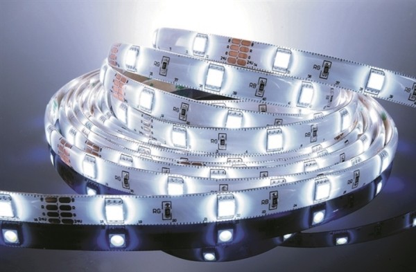 Flexibler LED Stripe, 5050, SMD, Kaltweiß, 24V DC, 21,60 W