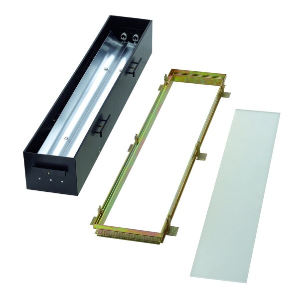 AIXLIGHT PRO T5 FRAMELESS Deckeneinbauleuchte, eckig, schwarz, ESL, max. 2x39W