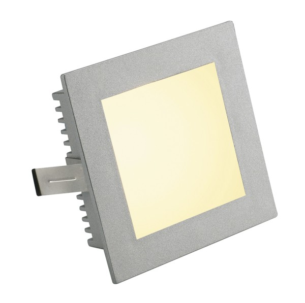 FLAT FRAME BASIC, Einbauleuchte, QT9, eckig, silbergrau, max. 20W