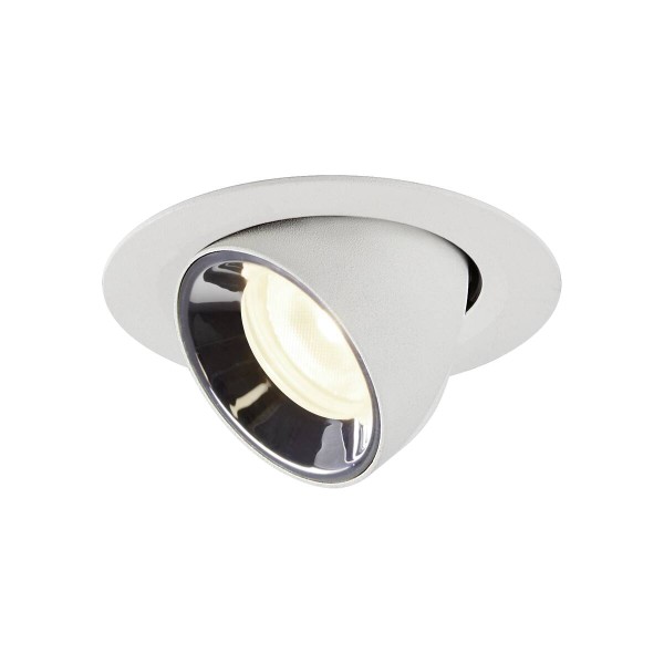NUMINOS® GIMBLE XS, Deckeneinbauleuchte weiß / chrom 4000K 40°