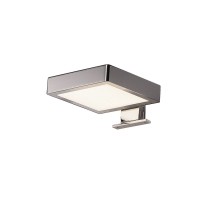 DORISA, Spiegelleuchte, LED, 4000K, quadratisch, chrom, IP44 DORISA, Spiegelleuchte, LED, 4000K, quadratisch, chrom, IP44