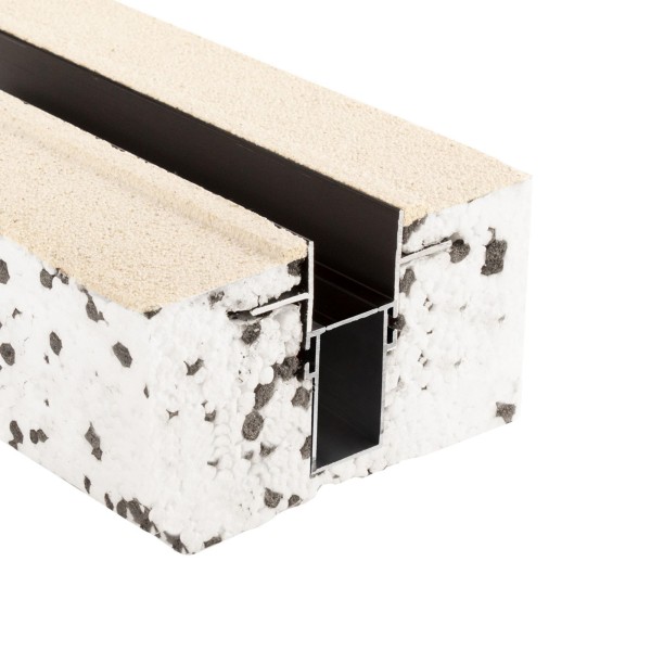 Deko-Light Profil, Combo Dämmung Trafoprofil 1 m, schwarz, EPS, Schwarz, 1000x130mm