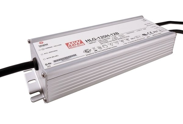 Meanwell Netzgerät, HLG-120H-12B, Aluminium, Silber, 120W, 12V, 10000mA, 220x68mm