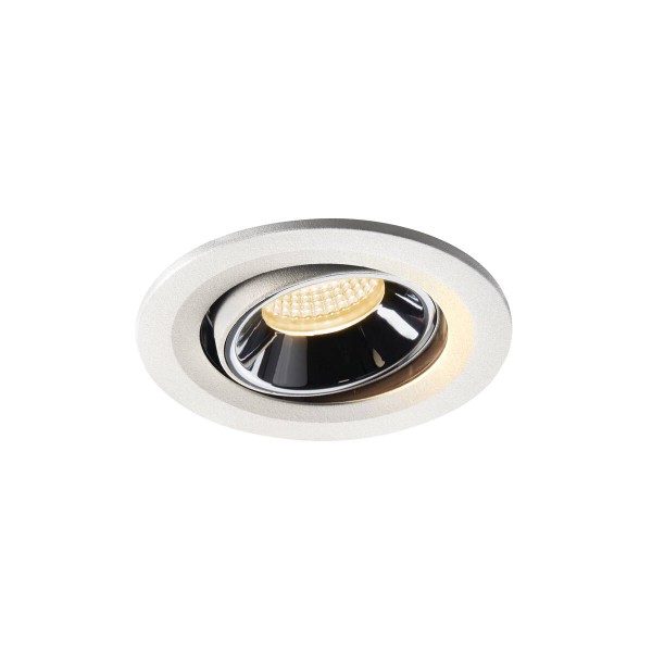 NUMINOS® MOVE S, Deckeneinbauleuchte weiß / chrom 3000K 40°