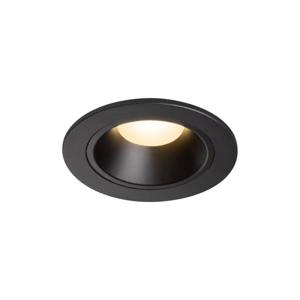 NUMINOS® DL S, Indoor LED Deckeneinbauleuchte schwarz/schwarz 3000K 40° inkl. Blattfedern