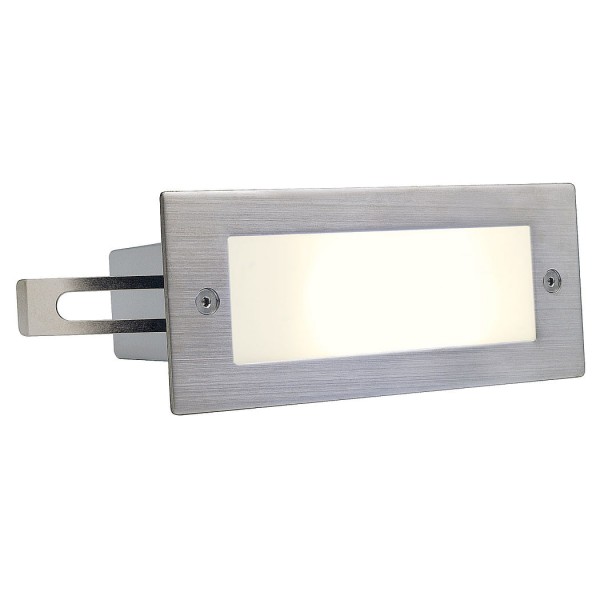 BRICK LED 16 EDELSTAHL 304 Wandleuchte, gebürstet, 1W, warmweiss, IP44
