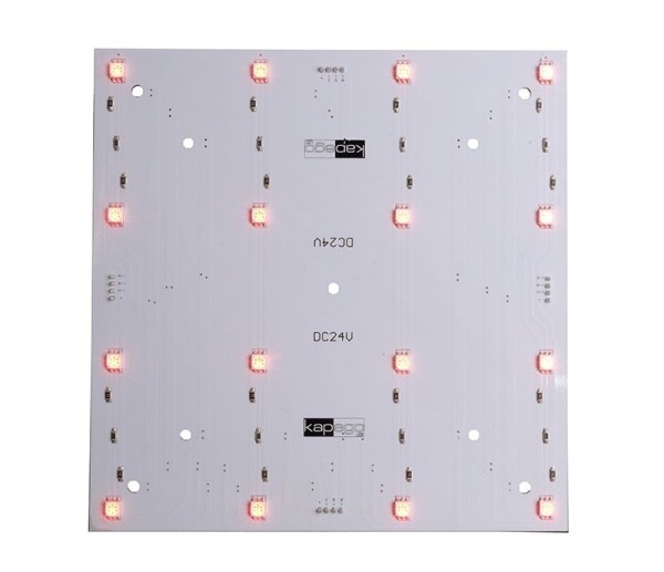 Deko-Light Modular System, Modular Panel II 4x4, Aluminium, Weiß, RGB, 120 °, 5W, 24V, 166x166mm
