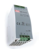 Meanwell Netzgerät, DR-75-24, Metall, Silber, 75W, 24V, 3200mA, 56x100mm Meanwell Netzgerät, DR-75-24, Metall, Silber, 75W, 24V, 3200mA, 56x100mm