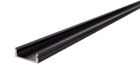 Reprofil Profil, U-Profil flach AU-01-15, Aluminium, Schwarz-matt eloxiert, 1000mm Reprofil Profil, U-Profil flach AU-01-15, Aluminium, Schwarz-matt eloxiert, 1000mm