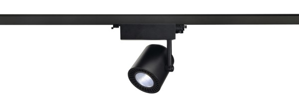 SUPROS, Spot für Hochvolt-Stromschiene 3Phasen, LED, 4000K, schwarz, 60° Reflektor, 28W