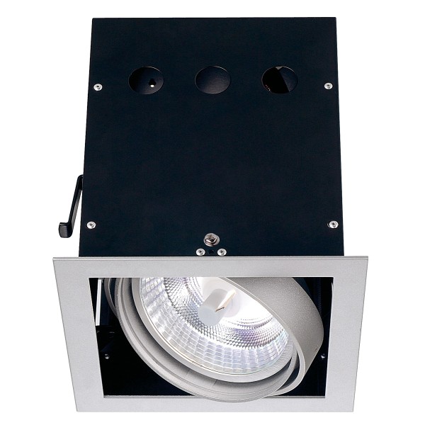 ES111 BRITESPOT MODUL, für AIXLIGHT PRO Einbaurahmen, HIPAR111, silbergrau/schwarz, max. 70W