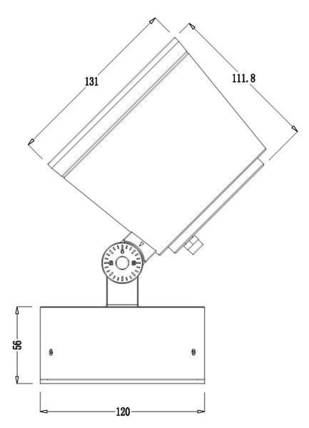 Deko-Light Boden- / Wand- / Deckenleuchte, Colt 30W COB, Aluminium Druckguss, Schwarzgrau RAL 7021