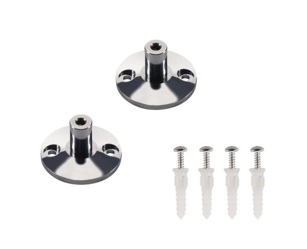 WANDHALTER, für Niedervolt-Seilsystem, chrom, 2 Stück, 3cm