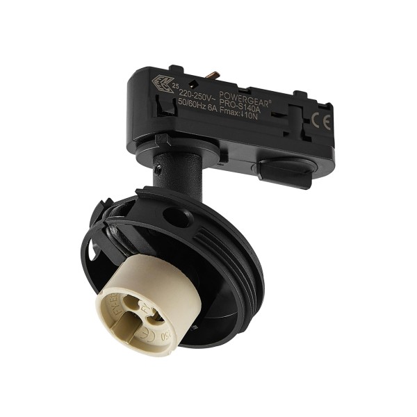 Deko-Light 1-Phasen-Spot, Can Base, 1x max. 7,5 W, GU10, Schwarz, Aluminium, Schwarz, 7W, 230V