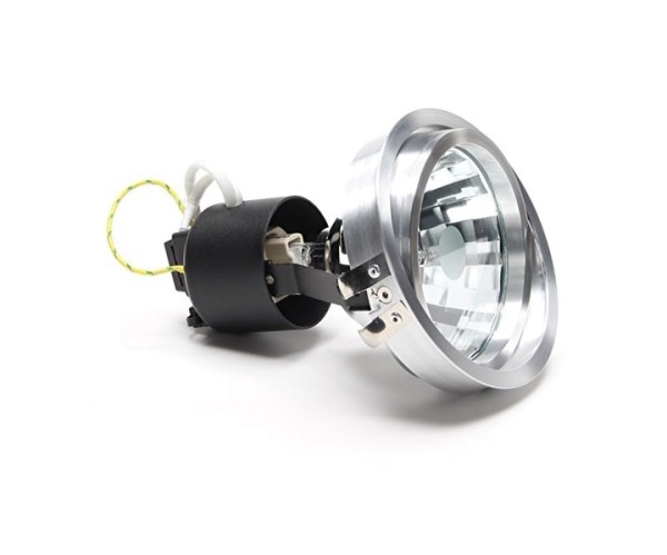 Kapego Deckeneinbauleuchte, Epart Einsatz G12, exklusive Leuchtmittel, Silber, gebürstet, G12, IP 0