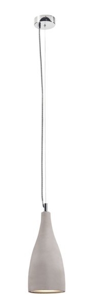 SOPRANA SOLID PD-4, Pendelleuchte, A60, betongrau, max. 25W