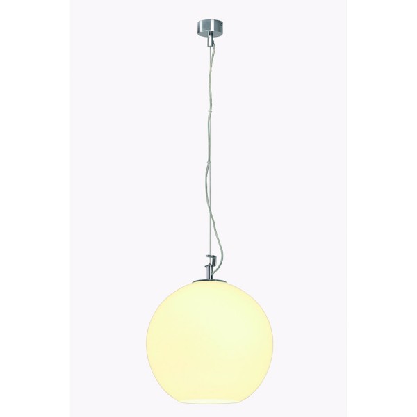 BIG SUN Pendelleuchte, alu/weiss, E27, max. 75W,