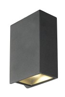 Vorschau: QUAD 2 XL, Wandleuchte, LED, 3000K, IP44, eckig,  up/down, anthrazit, 3,2W Vorschau: QUAD 2 XL, Wandleuchte, LED, 3000K, IP44, eckig,  up/down, anthrazit, 3,2W